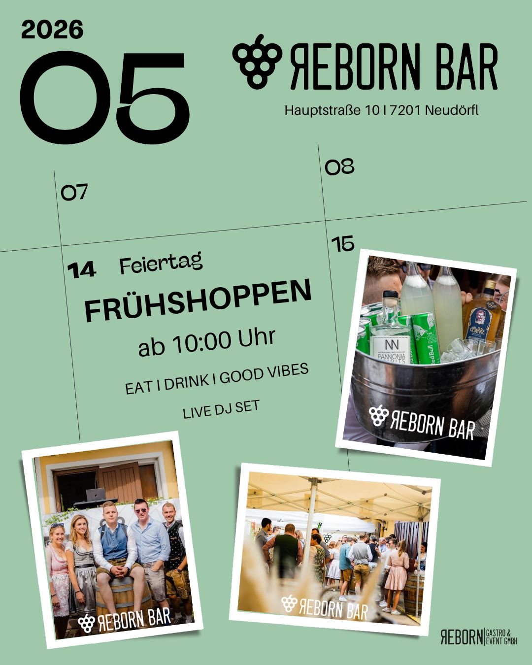 Frühshoppen Reborn Bar Neudörfl